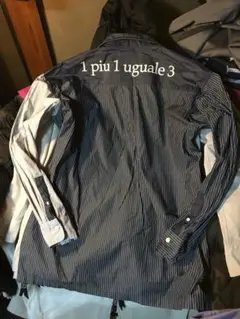 1piu1uguale3 CRAZY BACK LOGO BIG SHIRT