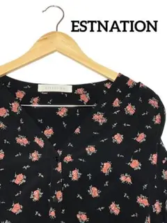 ESTNATION エストネーション 花柄 ブラウス
