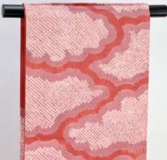 【六通】雲柄にしぼり 汚れ有