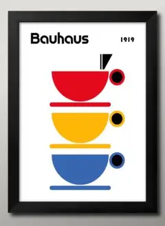 16030■ポスター アート 絵画『バウハウス　BAUHAUS』A3 マット紙