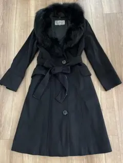 ビアッジョブルー カシミヤ100 % フォックス ブラック