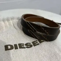 DIESEL レザーブレスレット