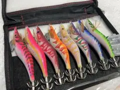 エギ8本セット ケース付き3.5号　春イカエギング