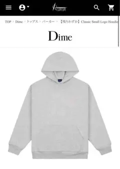 Dime ロゴフーディ HEATHER GRAY