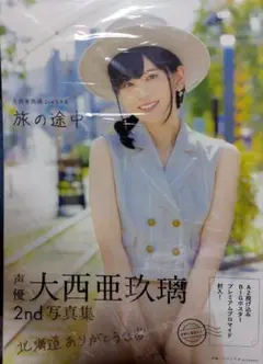 新品未使用　大西亜玖璃2nd写真集 旅の途中　ブロマイド付き