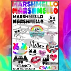 GMO SONIC★marshmello★タトゥーシール3