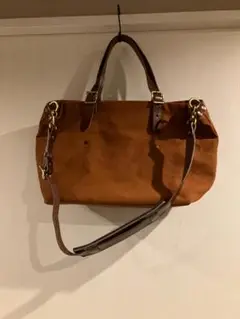 SLOW ブラウンキャンバス トートバッグ