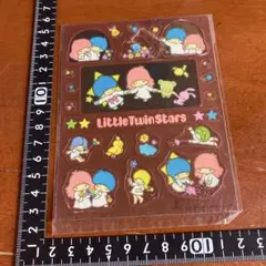 未使用　シール　キキララ リトルツインスターズ 1976 サンリオ