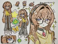 手描きイラスト オリジナル アナログイラスト