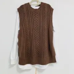 美品　UNITED ARROWS ベスト付きカットソー