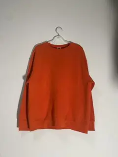 FRUIT OF THE LOOM オレンジ クルーネック トレーナー L