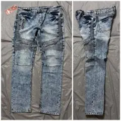 JEANS バイカーパンツ ライダーパンツ デニムパンツジーンズ 古着屋購入
