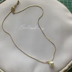 ゴールドチェーン パールネックレス
