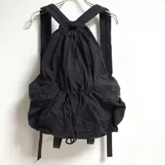 ✨人気✨ バッグパック リュック ドローコード ピクニック ナップザック 黒