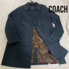 コーチ COACH トレンチコート ロングコート 裏地総柄 ブラック
