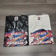 パリ・サンジェルマン　ジャパンツアー 2023 公式ロゴTシャツ Lサイズ 白黒
