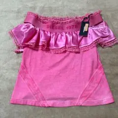新品未使用 タグ付き DIESEL トップス size6 ピンク フリル