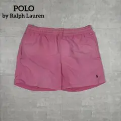 00s POLO Ralph Lauren ナイロンショーツ ポニー刺繍 ピンク