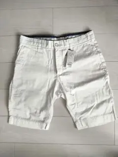 【新品】ikka ショートパンツ L ホワイト ハーフパンツ