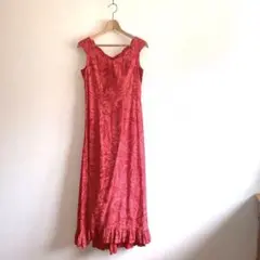 aloha standards フラドレス　赤　レッド Lくらい