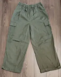 ワイドパンツ　カーゴパンツ　レディース　ウエスト70〜90cm　春秋