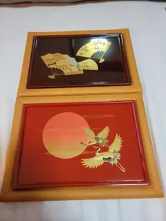 【最終価格】漆の飾り 絵画 漆器 和柄 伝統工芸