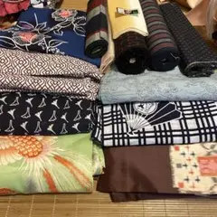 格安 リメイク用 反物 素材 着物 浴衣 まとめ売り 和服 13点セット