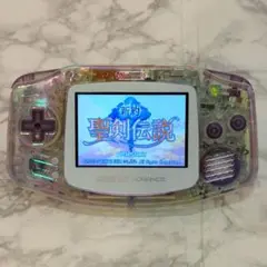 ゲームボーイアドバンス 本体 IPS液晶 オーロラクリア＆クリアパープル