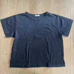 黒　半袖　ジーユー　GU シンプル　Tシャツ　ブラック　130