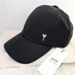 【Ami Paris】ナイロン Ami De Coeur スタッズ キャップ