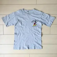 美品　80s ヴィンテージ　ミッキーマウス　Tシャツ レトロ　M グレー