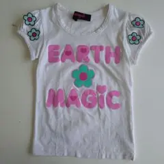 値下げしました⭕EARTH MAGIC フラワーTシャツ 120