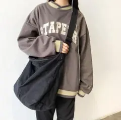 【新品 ブラック】ショルダーバッグ トートバッグ キャンパスバッグ 通勤 通学
