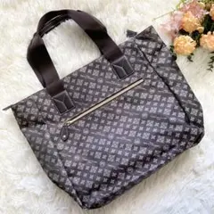 美品✨クリスチャン オリビエ トートバッグ ハンドバッグ 肩掛け グレー 茶色