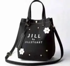 JILLSTUART 2WAY フラワーショルダーバッグブラック