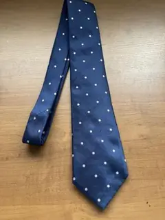 Hunting House ネクタイ ネイビー ピンクドット