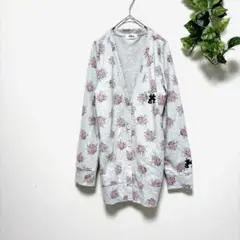 Disney フラワープリント カーディガン　 ルームウェア　羽織り