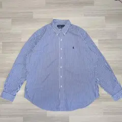 ラルフローレン XXL ストライプ ボタンダウン