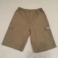 ノーブランド Y2K ベージュ ハーフワイドパンツ LL 美品