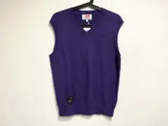 マスターバニーエディション 22AW 片畦Vネックカシミヤニットベスト 5 新品