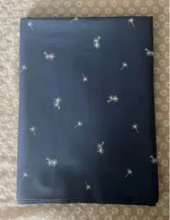 綿ポリウレタン混ストレッチ生地 紺色