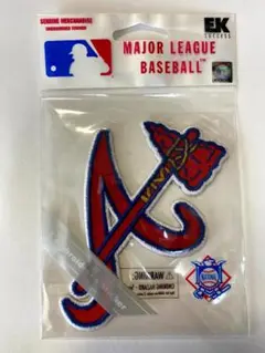 大リーグMLB公式グッズ ☆アトランタブレーブス アイロンワッペン 1枚/未開封