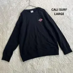 a2367【 カリサーフ CALI SURF】刺繍ロゴ 長袖 トレーナー