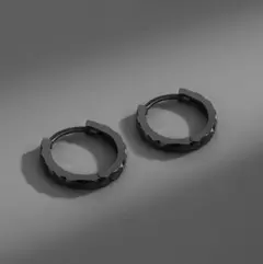 ♥️再販無し♥️フープ　メンズ　ピアス　アクセサリー　ブラック　シンプル　人気