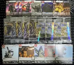 【怪獣シリーズ】PR8枚＋RR以下4連セット（※3種だけ2枚） 吹き荒れる紅と蒼