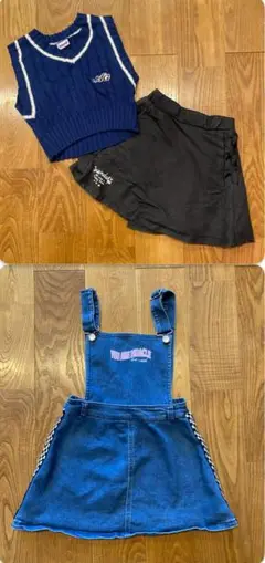 ANAP GIRL2点＋スカパンで合計3点セット(o^^o)！！size130㎝