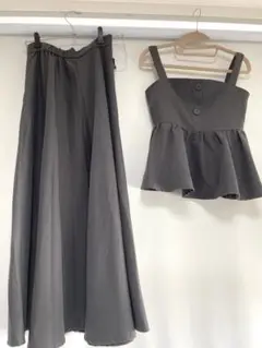 soie セットアップ グレー フリーサイズ