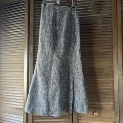 ツイードマーメイドAラインフレアロングスカートZARA