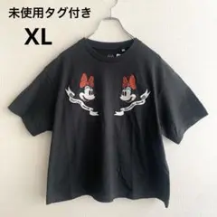 未使用 ユニクロ オランピアルタン ミニーマウス 半袖Tシャツ 刺繍 コラボ