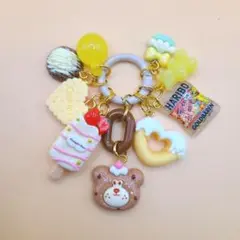 ▒じゃらじゃらキーホルダー▒くま アイスバー▒